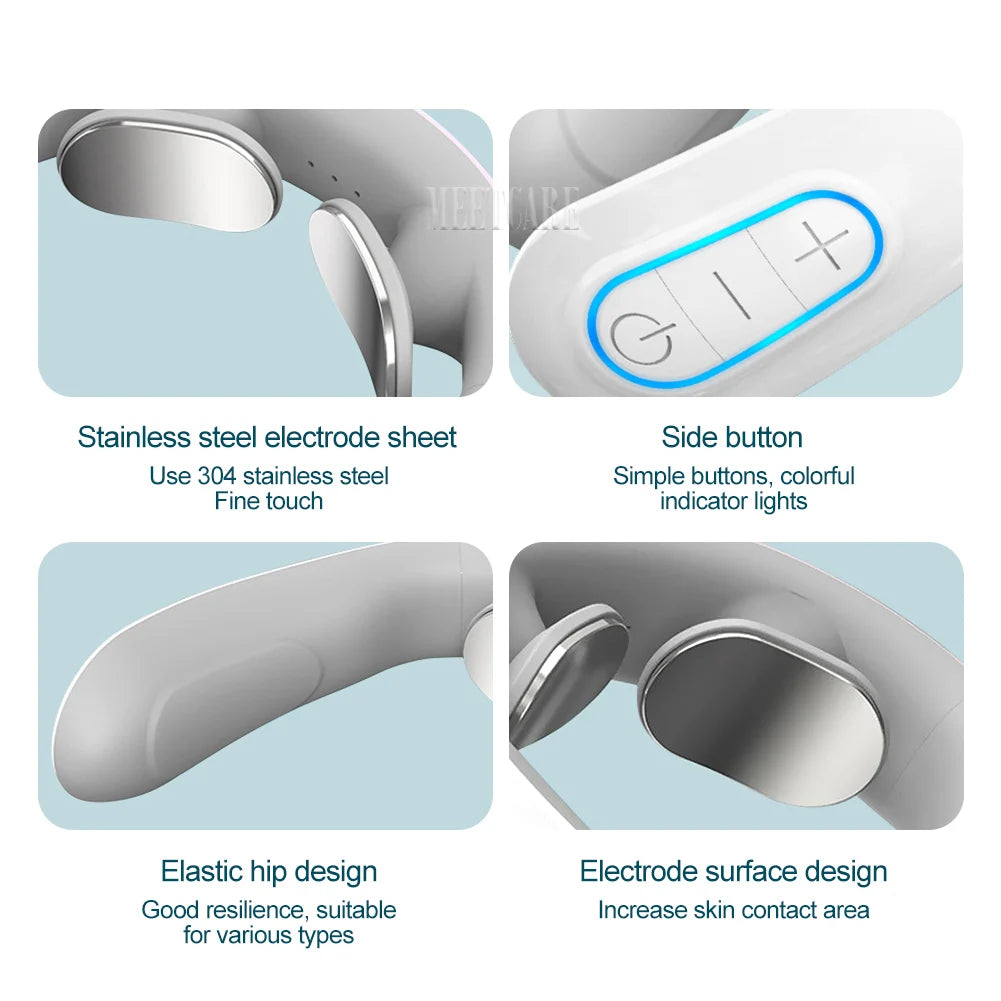 Masajeador Cervical Miyoreset — Alivio TENS para Cuello y Hombros